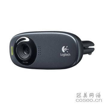 罗技 C310 HD500万像素720P高清晰网络摄像头 黑色